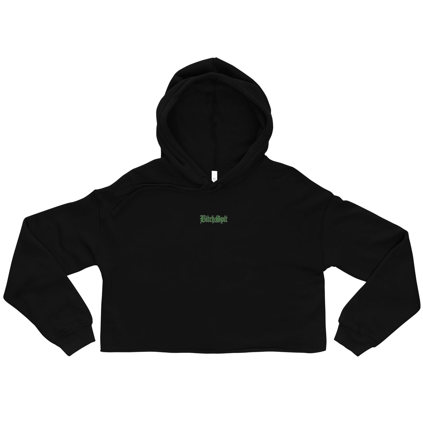 BRAND NAME CROP HOODIE